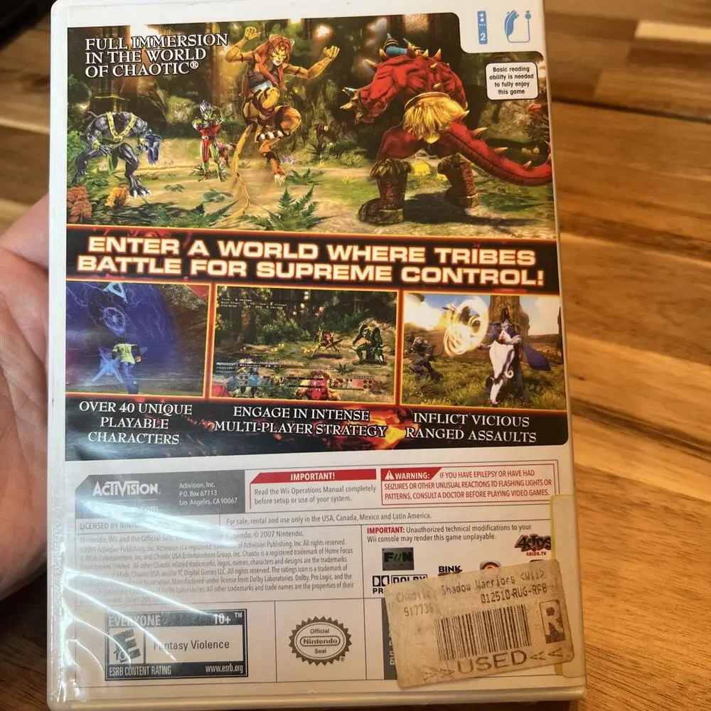 Nintendo Wii: Chaotic: Shadow Warriors,‎ Complete & Tested